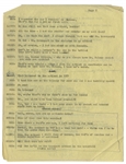 Moe Howard's 6pp. Skit With Shemp Entitled ''Kildare, Kinsey & Malone'', With the Stooges Posing as Doctors -- Annotated by Moe Including His Signatures -- 8'' x 11'', Very Good